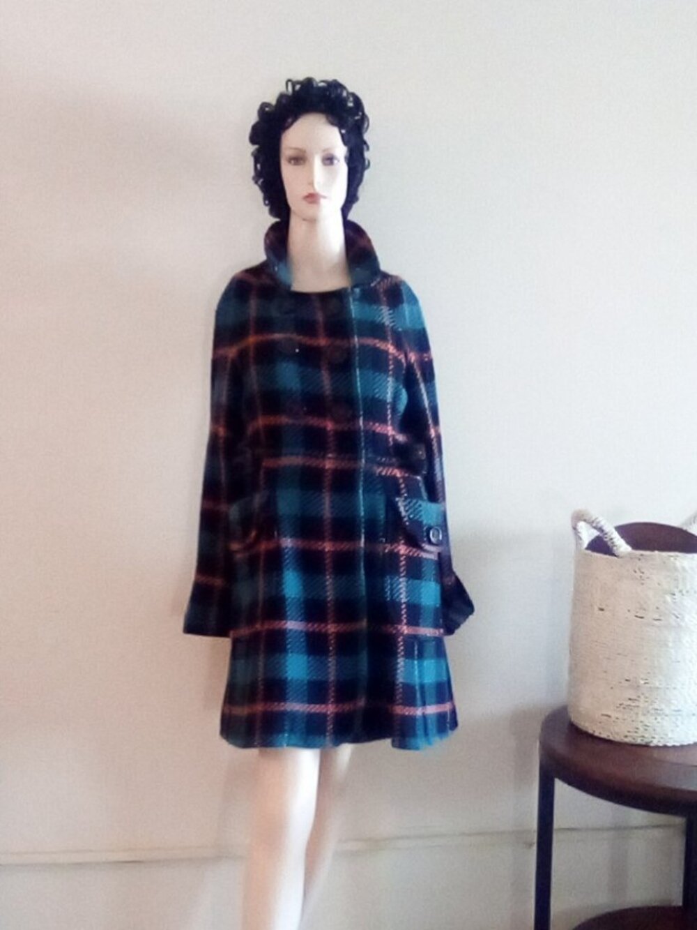 Marc Jacobs Women's Coat Wool And Cotton Size M Bust 38" Doubled